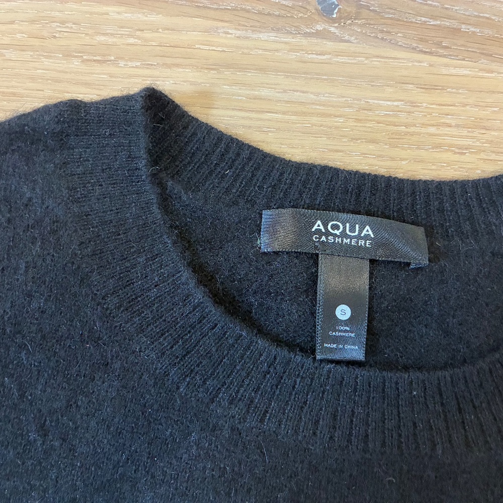 AQUA NEW YORK Cashmere Sweater Small - Picture 6 of 8